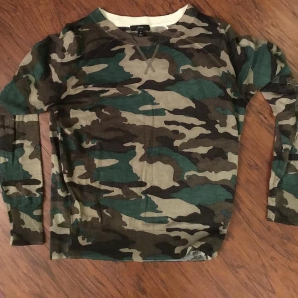 Jcrew sweater camo
